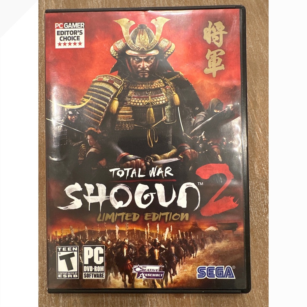 Total War Shogun 2 Limited Edition PC Game SEGA DVD-ROM 2011 Complete
